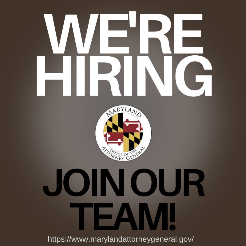 🌟 Ready to take your career to new heights? Maryland's OAG is on the lookout for passionate professionals to join our dynamic team! Whether you're a strategic Data Analyst, a pro Investigator, a well-organized Administrative Aide, or an innovative Database Manager, we've got