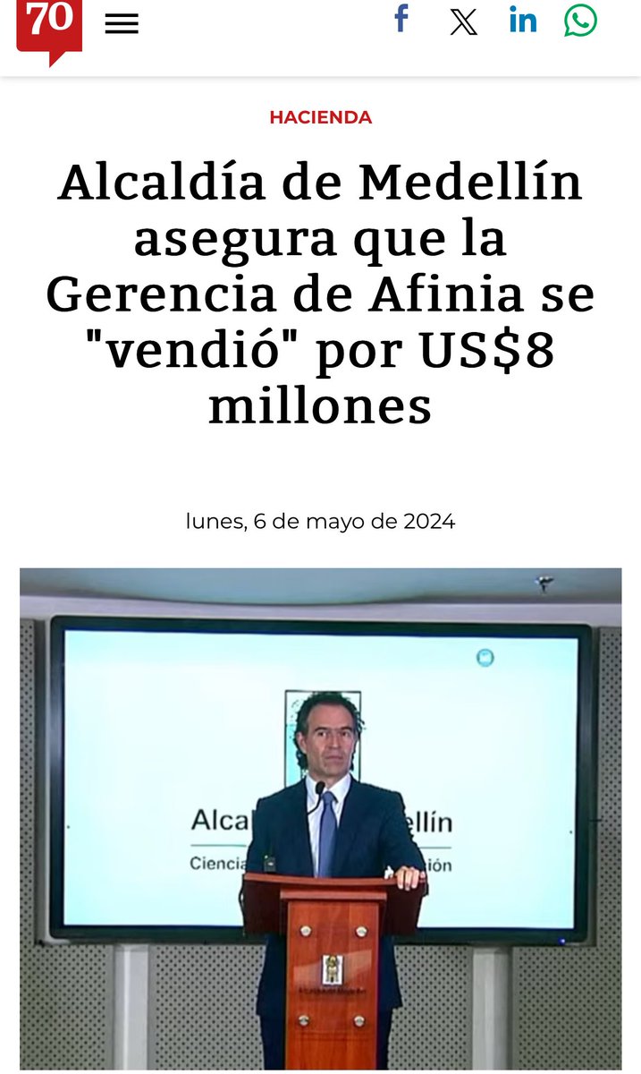 Primicia: el exalcalde de Medellín @QuinteroCalle vendió por 8 millones de dólares la gerencia de AFINIA.
Espero que los mamertos costeños entiendan porque la energía está tan cara en la costa, y porque el gobierno de petro no hace nada para bajarla.
#PetroCriminalDeLesaHumanidad