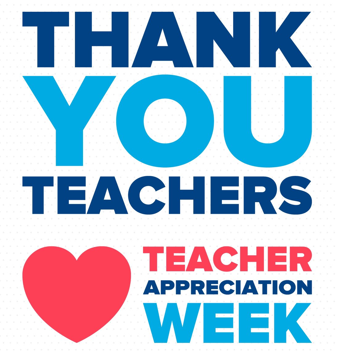 Thank you to all the teachers out there making a positive difference everyday in the lives of scholars, staff, families and communities! We see you! #teacherappreciationweek 

#EdBranding #tellyourstory #BeAConnecter #drrenaebryant4cnusd #dbcincbooks #fitleaders #TLAP #LeadLAP…