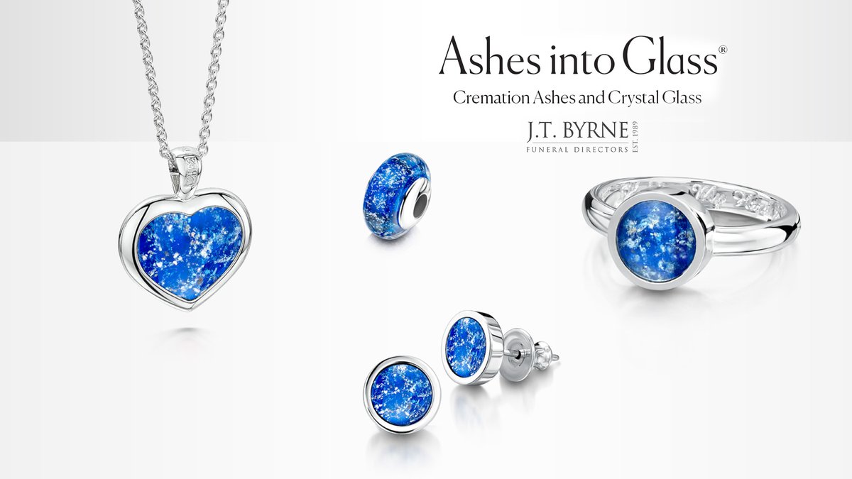 Hold your loved ones close for the rest of time through Ashes into Glass - the jewellery that symbolises eternal love and togetherness 💍 For more details, you can view the full brochure here 👉 bit.ly/43gN6Bw ☎️ 01253 863022 | 💻 jtbyrne.co.uk