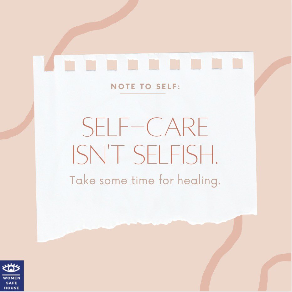 Reminder for survivors: Self-care isn't selfish, it's essential. Healing from gender-based violence takes time and compassion towards oneself. Take those moments to prioritize your well-being and self-love.

#womensafehouse #genderbasedviolence #SelfCare
