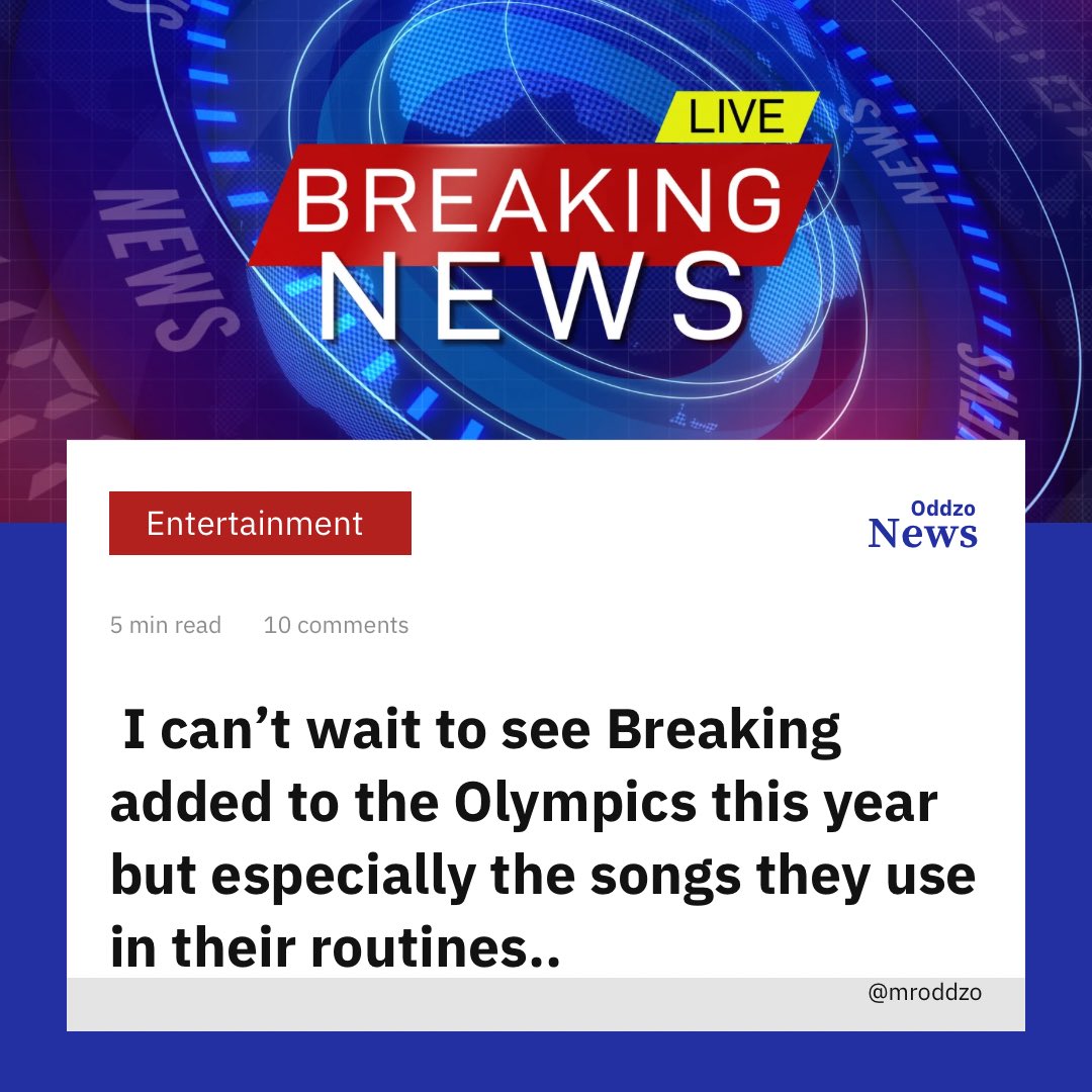 What songs do you think will be used? # #breaking #olympics #hiphop #classic