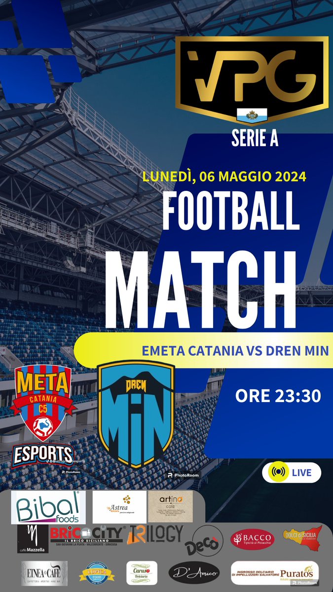 ETNA eSports (@etnaesports) on Twitter photo A chiudere questo lunedรฌ di competizione il main event della serata, valido per la serie A <a href="/VPGSanMarino/">VPG San Marino ๐ธ๐ฒ</a> , che vede contrapposte <a href="/eMetaCatania/">eMeta Catania</a> e <a href="/madeinnaplesmin/">Made in Naples</a>. Che vinca il migliore purchรฉ sia un bello spettacolo ๐ชโฅ๏ธ๐ฉต๐๐
#eMetaCataniaEsports #GOeMeta A chiudere questo lunedรฌ di competizione il main event della serata, valido per la serie A <a href="/VPGSanMarino/">VPG San Marino ๐ธ๐ฒ</a> , che vede contrapposte <a href="/eMetaCatania/">eMeta Catania</a> e <a href="/madeinnaplesmin/">Made in Naples</a>. Che vinca il migliore purchรฉ sia un bello spettacolo ๐ชโฅ๏ธ๐ฉต๐๐
#eMetaCataniaEsports #GOeMeta