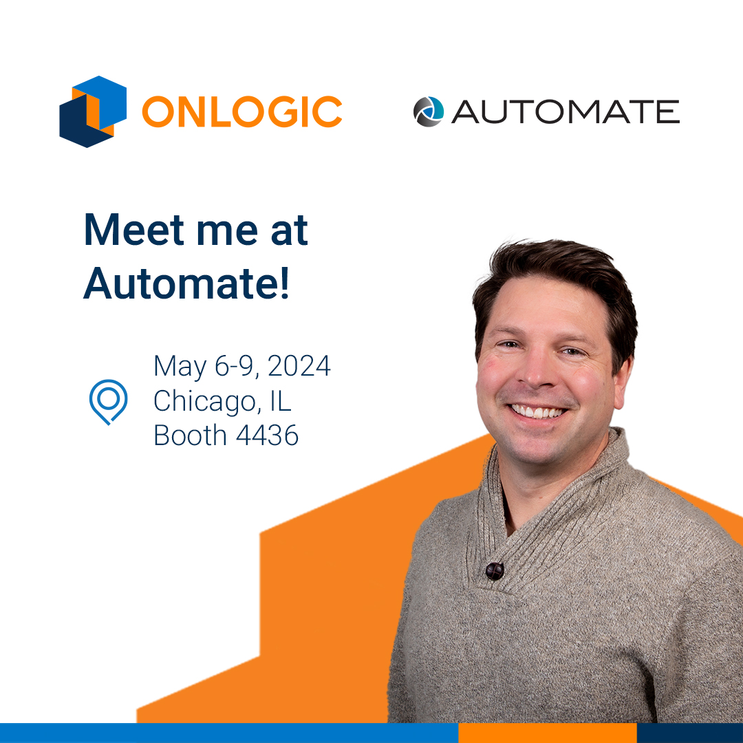 We're so excited to be in Chicago at #Automate2024! Mark your calendar for today (Monday) at 12:45 on the Innovation Stage (Booth 202) to hear Jason Kovarik talk about the challenges of computer reliability in #automation & #robotics and how you can overcome them. See you there!