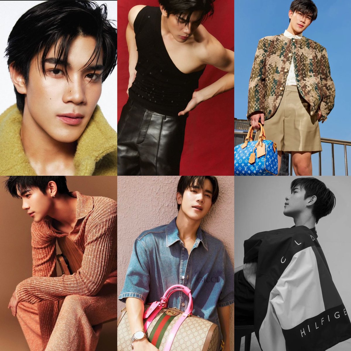 ✔ Fendi 
✔ Louis Vuitton 
✔ Zenga 
✔ Gucci 
✔ Tommy hilfiger 

ชอบน้องโฟ้ดกับงานถ่ายแบบแต่ละแบรนด์มาก น้องพรีเซ็นออกมาเห็นความต่างกันหมด เก่งอ่ะ💘💫