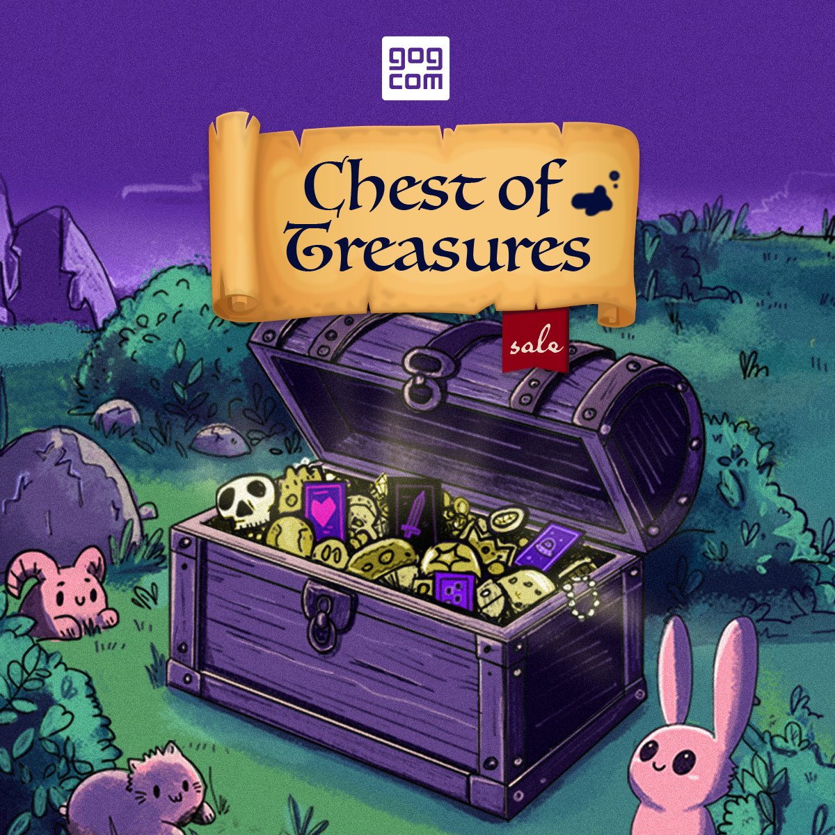you just found a chest full of games that can be fully yours (because they’re DRM-free) shop away 👉 bit.ly/GOGtreasure