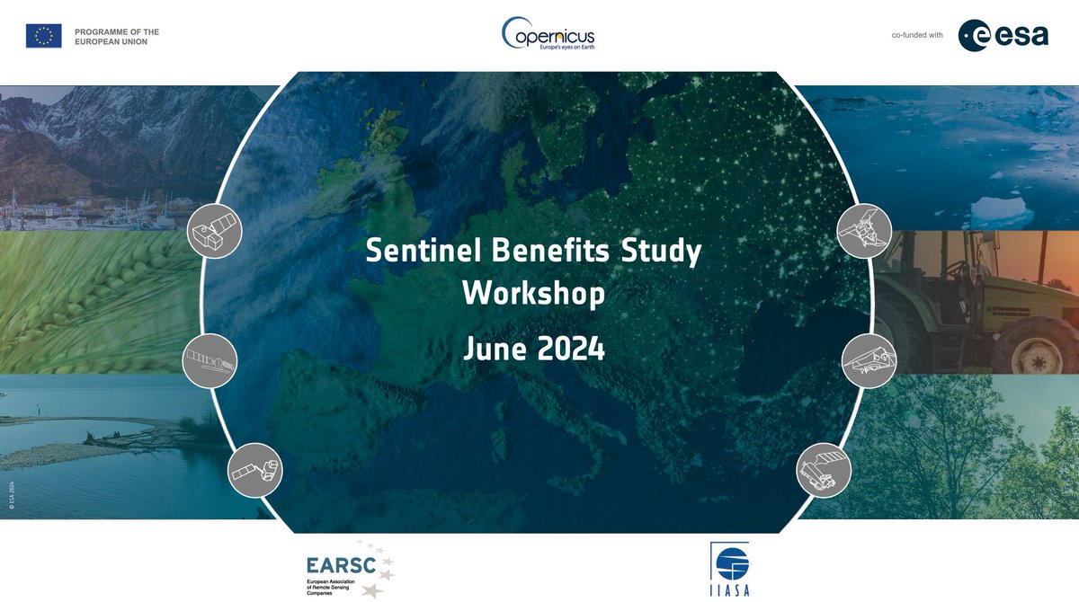 🛰️Join us for the Sentinel Benefits Study Final Transversal Workshops 2024 on June 6th and June 13th! We'll explore benefits of using Copernicus Sentinel data and delve deeper into regional challenges and international perspectives. Register here: earsc.org/sebs/6th-june/