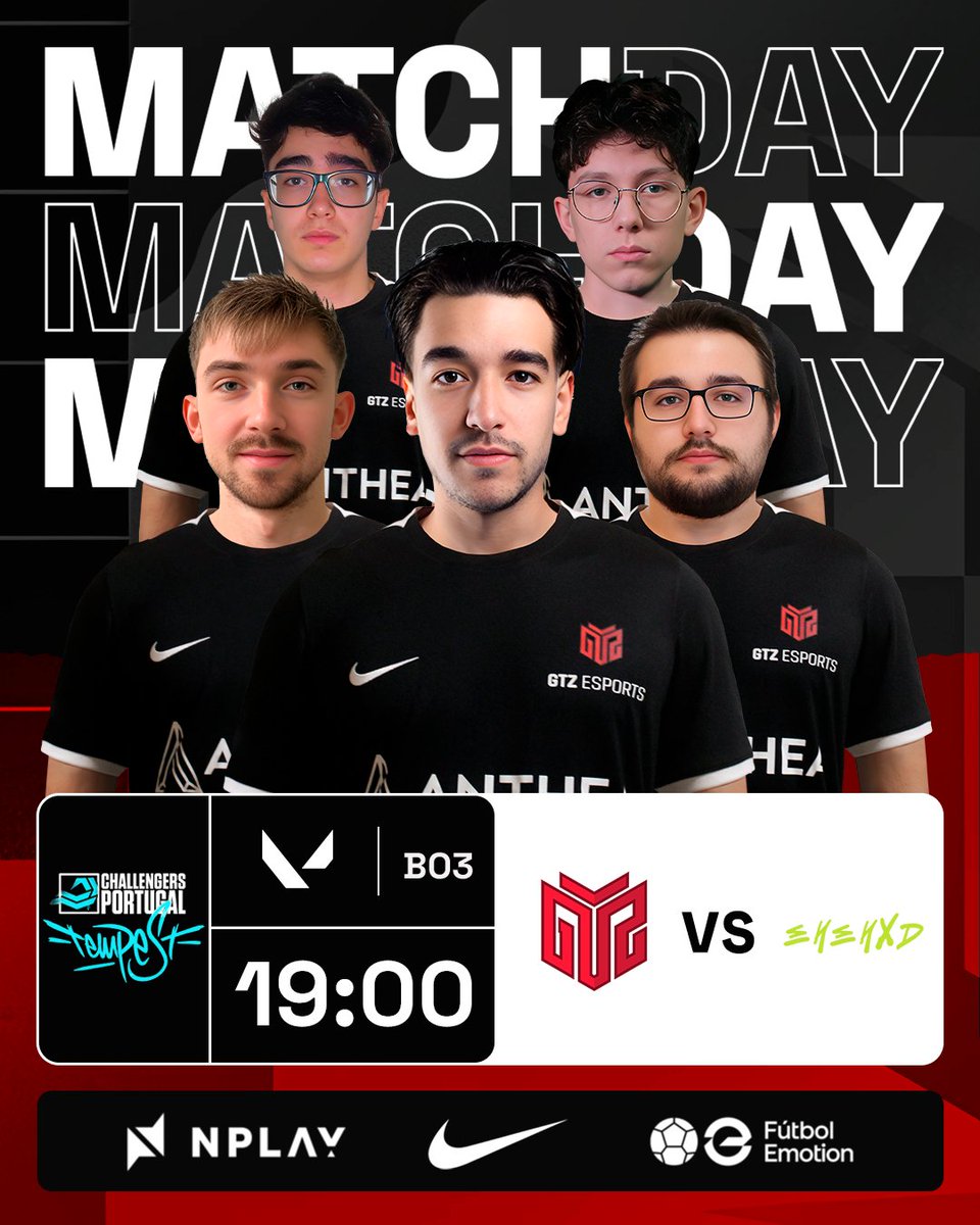 GTZ Esports (@gtzesports) on Twitter photo ⚔️MATCH DAY⚔️
Lower Bracket Final é jogada hoje na <a href="/valleague_pt/">VALORANT Challengers Portugal: Tempest</a>🌊
🆚: #ehehxd
🕖: 19H
📺: twitch.tv/inygontv1
Acompanha toda a ação em direto 💪!
#RespectAllFearNone #VALTempest ⚔️MATCH DAY⚔️
Lower Bracket Final é jogada hoje na <a href="/valleague_pt/">VALORANT Challengers Portugal: Tempest</a>🌊
🆚: #ehehxd
🕖: 19H
📺: twitch.tv/inygontv1
Acompanha toda a ação em direto 💪!
#RespectAllFearNone #VALTempest