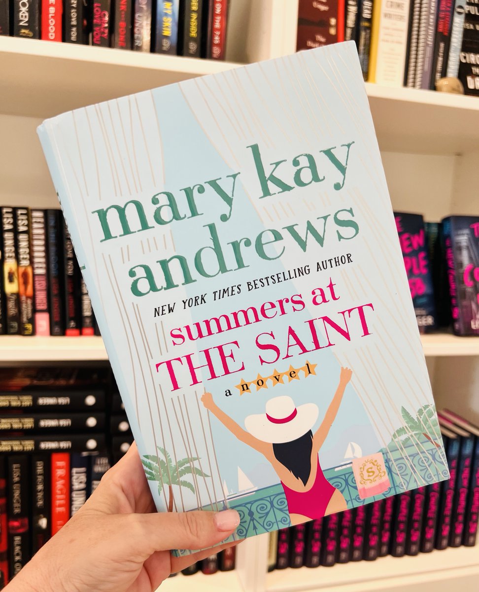 Nothing says summer like the arrival of a new @mkayandrews novel! Always well-packed with heart, twists, and mystery, her books are a beach bag must. Can't wait to dive into SUMMERS AT THE SAINT.