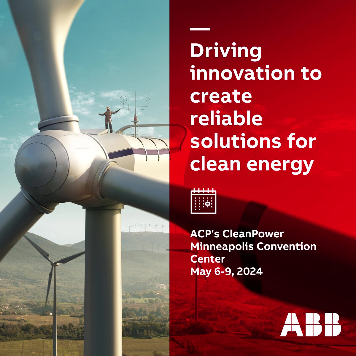 #ABB is driving innovation in renewable energy, providing efficient and reliable solutions to power communities worldwide. Join us at @USCleanPower's Conference as we shape a more sustainable world for cleaner energy and a brighter tomorrow! 🌍 ➡️ ecs.page.link/MoCY1