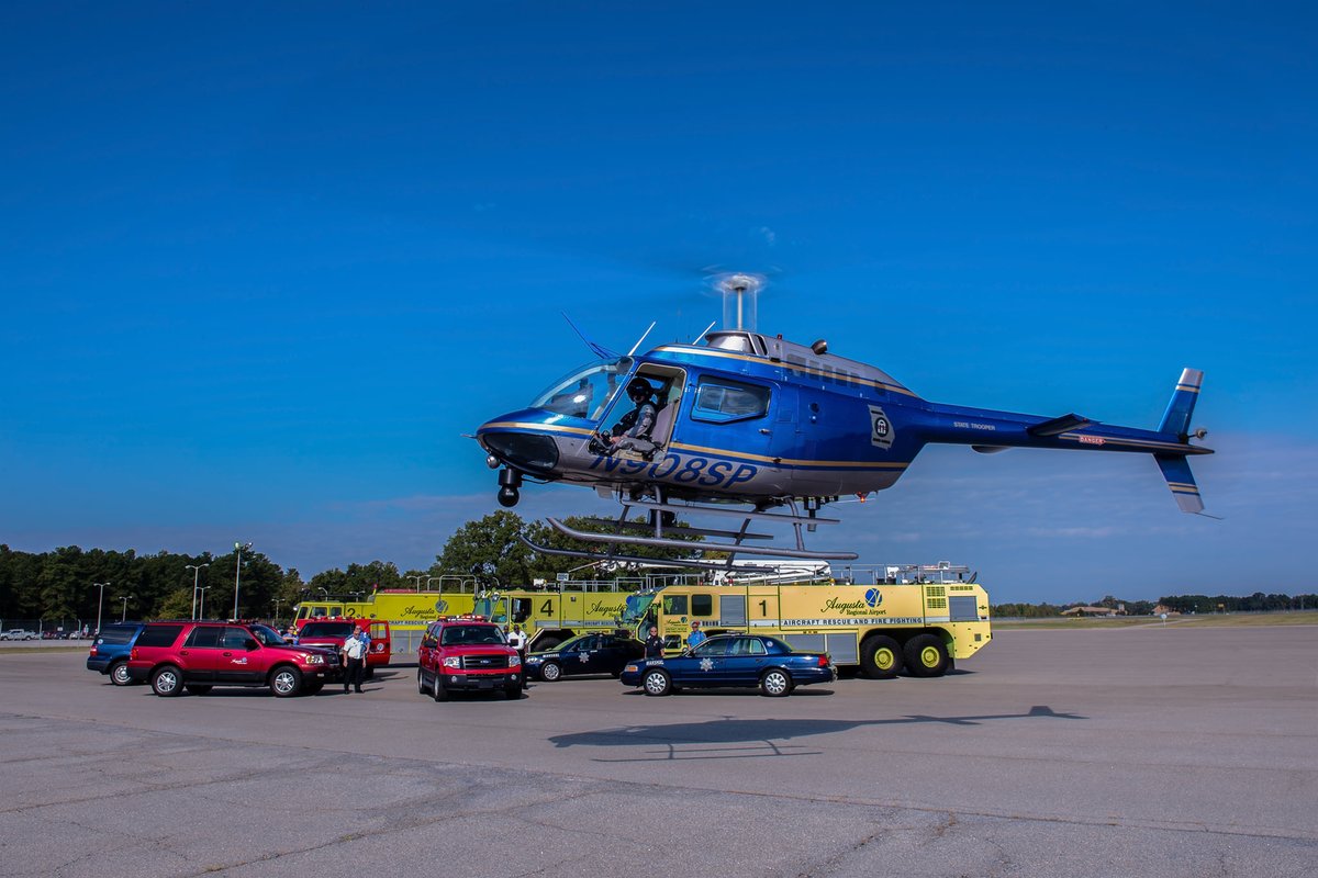 ⚠️Do not be alarmed-this is only a drill!⚠️On May 7, we will conduct a live emergency drill. Emergency response agencies from #RichmondCounty will join in practicing procedures needed in the event of an actual emergency. #FAA #FlyAGS #Airport #AugustaGA #EmergencyServices #ARFF