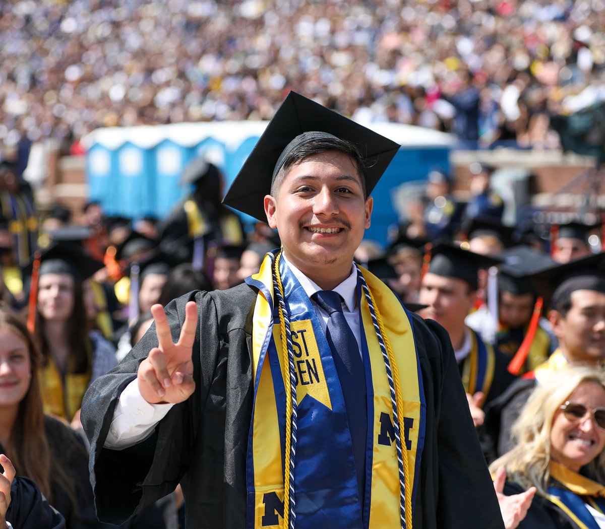 Congratulations again to the class of 2024! Here's a look back at Saturday's Spring Commencement ceremony at Michigan Stadium: myumi.ch/bEbQ6 #MGoGrad