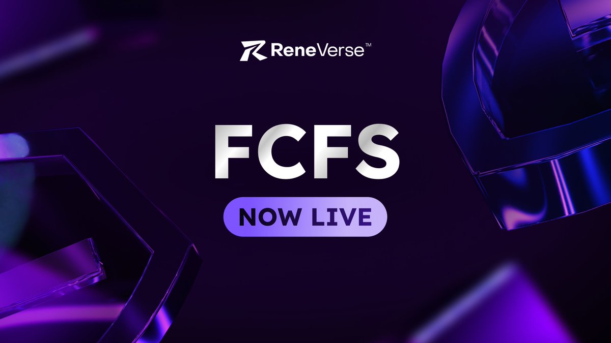 💥 ReneVerse Founder's Key - FCFS Mint is LIVE! 🗝️ Time: 2PM UTC - 4PM UTC (10AM EDT - 12PM EDT) Duration: 2 Hours 🎴Mint Site: reneverse.io/nft-drop ⛵️OpenSea: opensea.io/collection/ren…