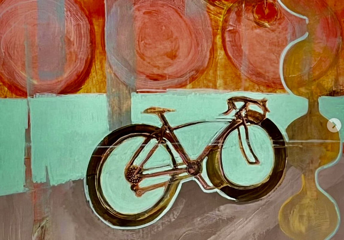 Cycling Image of the Day capovelo.com/cycling-image-… #bike #bicycle #BikePainting #VeloArt #BicyclePainting #CyclingPainting  #CyclingArt #BikeArt #BicycleArt