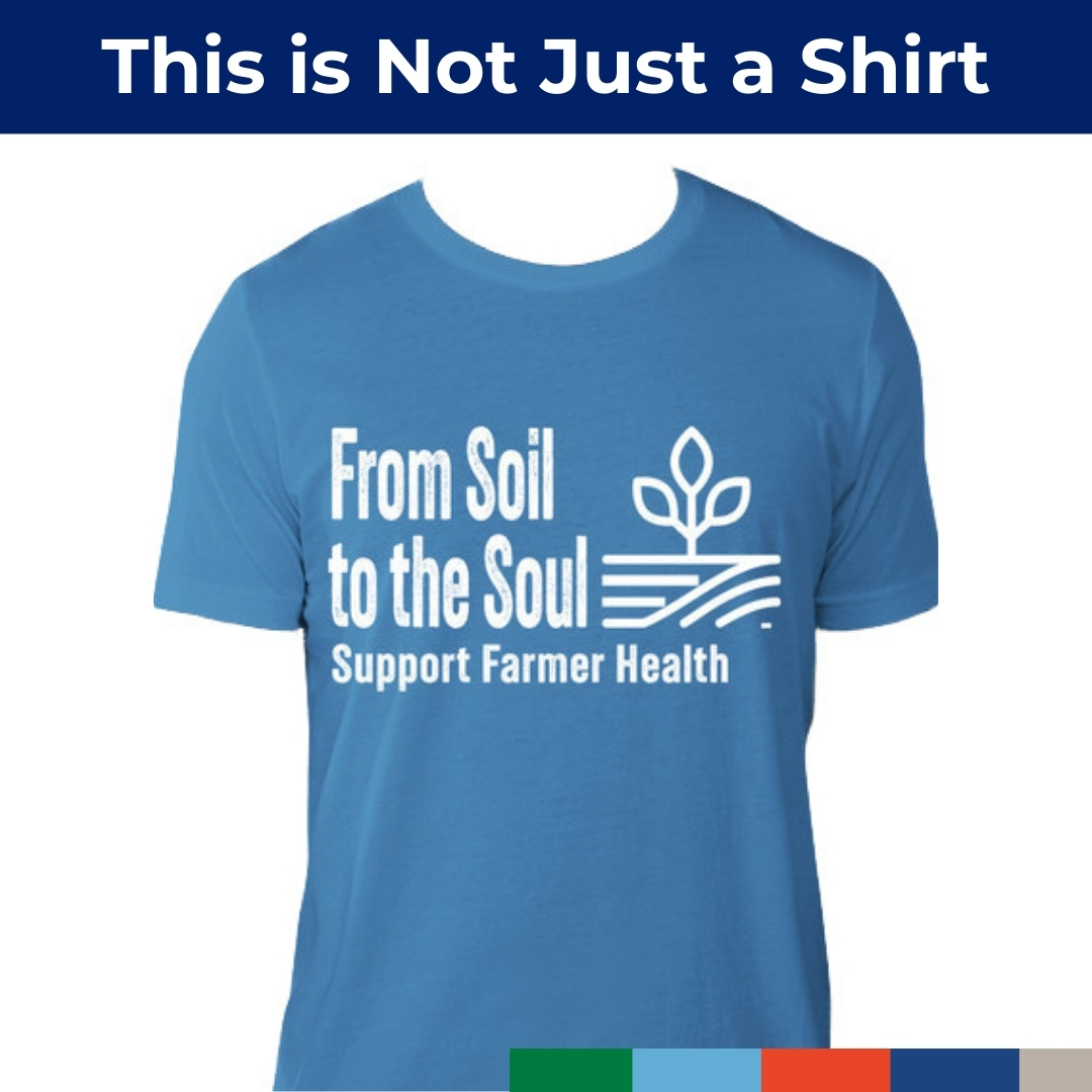 Support farmers and farm families’ mental health and well-being! During Mental Health Awareness Month, 100% of proceeds of this limited-edition t-shirt will go towards the Farm Family Wellness Alliance. Make an impact today! customink.com/fundraising/su…