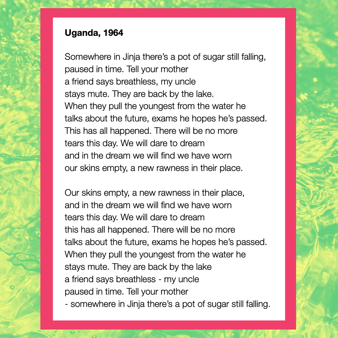 💥 We’re sharing the work of our wonderful tutors Here’s our tutor Soul Patel, with his poem ‘Uganda 1964’, which was first published in @magmapoetry Soul is teaching: poetryschool.com/courses/the-fl…