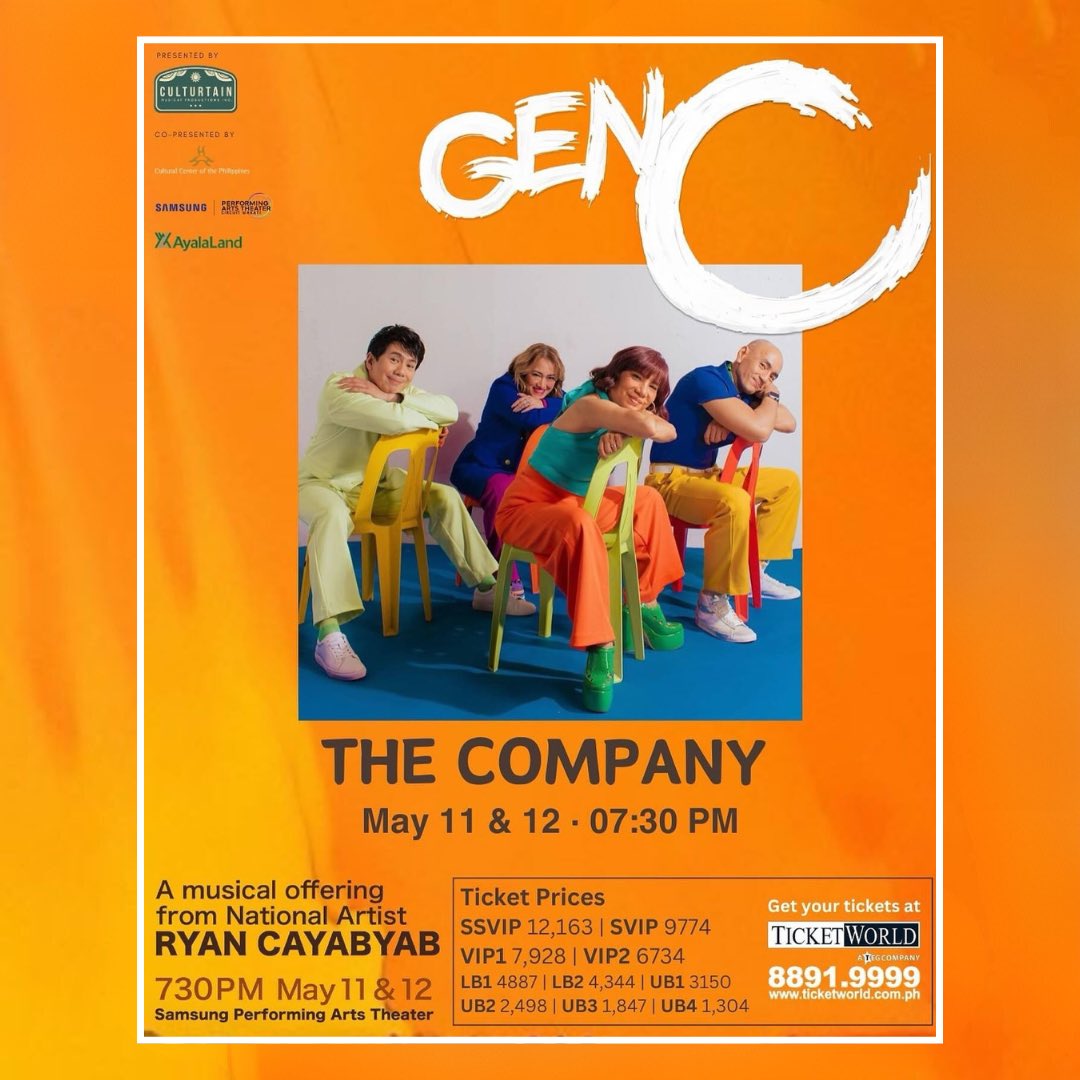 🎫 Thank you for your support of “Gen C” with tickets now sold out!

#LiveIsBetter #SamsungPerformingArtsTheater #AyalaLandAndSamsungForTheArts #WhereExtraordinaryHappens #CircuitMakati #MakeItMakati #ITAllHappensInMakati