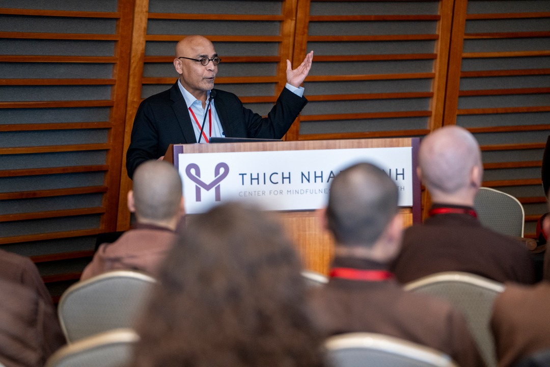 Last month, Center Director Dr. K. 'Vish' Viswanath spoke at the Mindful Actions for Climate Change Symposium, which was hosted by our partners at the Thich Nhat Hanh Center for Mindfulness in Public Health. #mindfulness #climatechange #publichealth #thichnhathanh