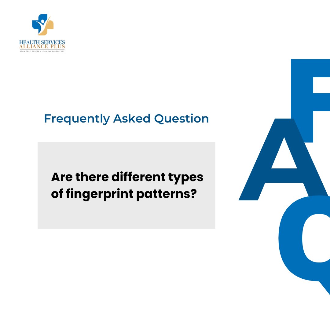 🔍👆 There are three main types of fingerprint patterns: arches, loops, and whorls. Each pattern is unique and can help in identifying individuals. Each pattern is as unique as you are! 

#FingerprintPatterns #Fingerprinting #AtlantaHealth #GeorgiaLab #HealthServicesAlliancePlus