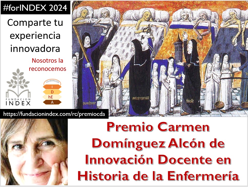 🔴 La @fundacionindex impulsa el Premio Carmen Domínguez Alcón de Innovación Docente en Historia de la #Enfermería, que entregará en el marco de la #ForINDEX24 en Granada 🗓️ Candidaturas hasta el 31 de mayo de 2024 👉 Bases de la convocatoria: fundacionindex.com/rc/premiocda