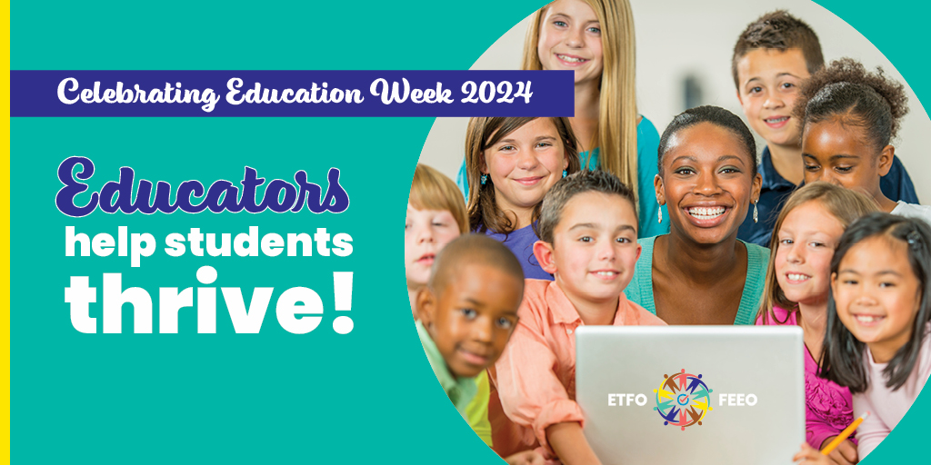 Happy #EducationWeek! Worldwide, educators and education workers are being celebrated for their tireless efforts to support students in reaching their full potential and helping children thrive. #onted #cdnpoli