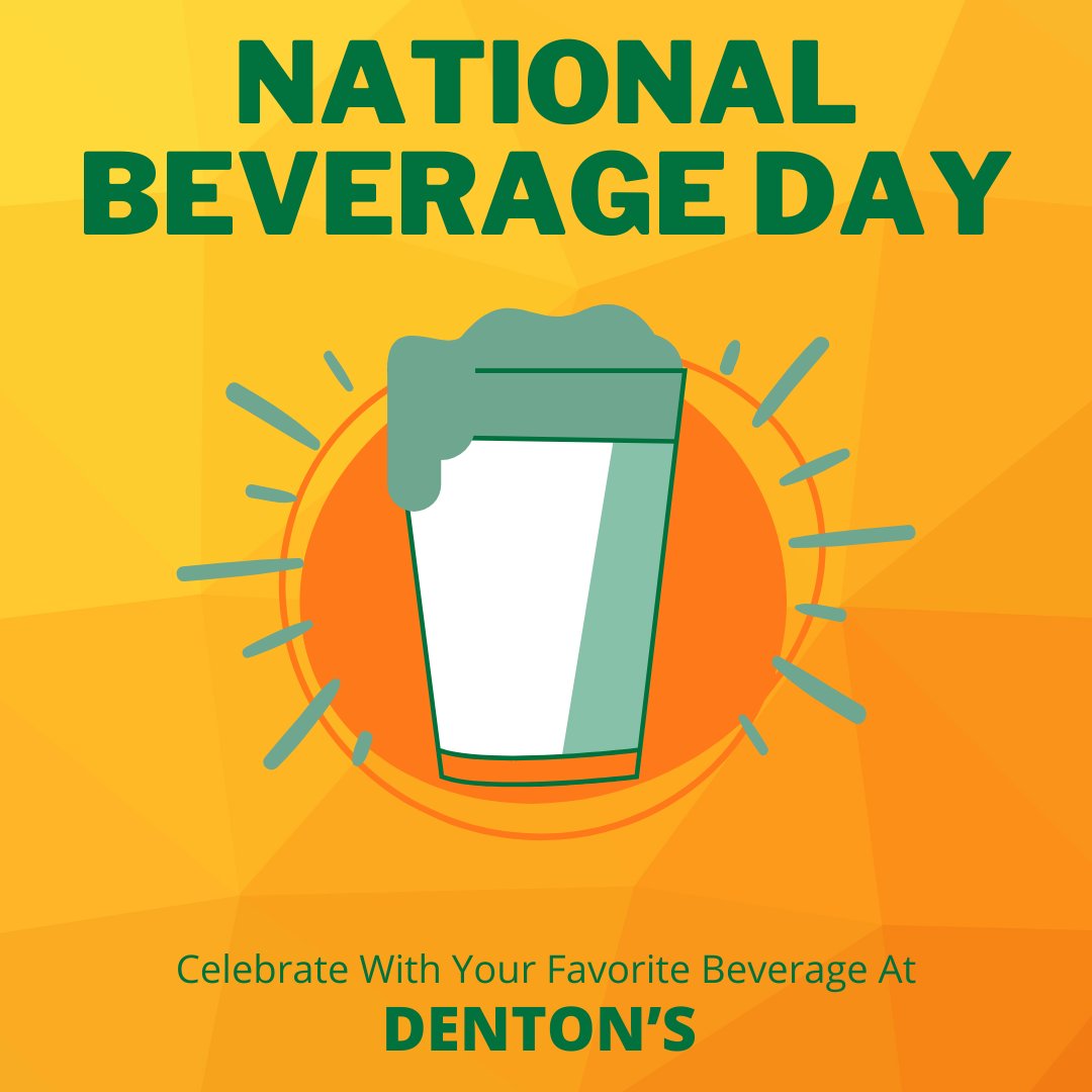 Raise your glass, it's National Beverage Day! 🥂 Come on over to Denton's and savor your favorite drink with us!

#dentons #dentonsfunfoods #dentonsburgers #knoxville #funfood #tennessee #americanrestaurant #knoxvilletn #knoxrocks #knoxvilletennessee #visitknoxville...