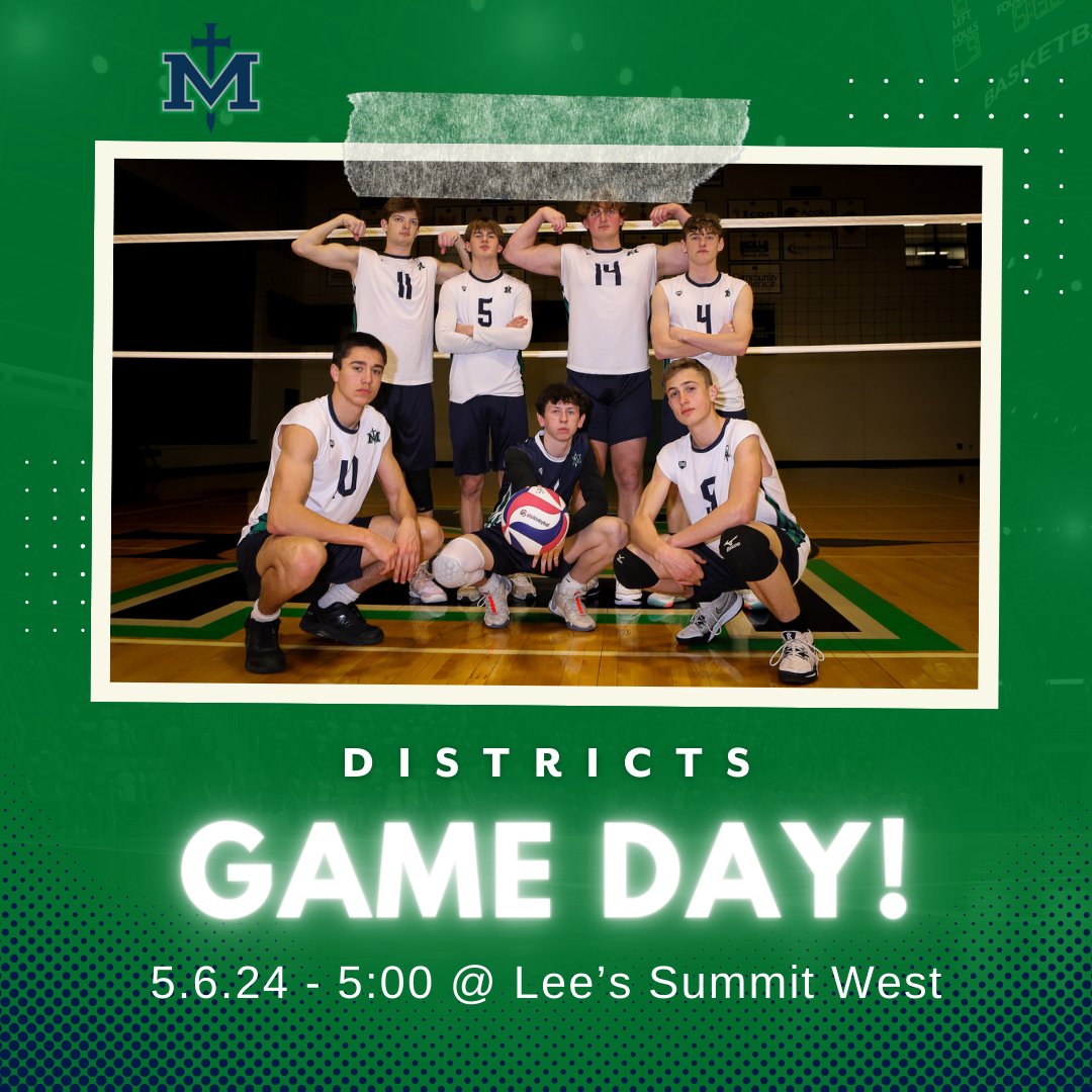 The SMA boys volleyball team start district play today at 5:00 at LSW. Go Guardians! @SMAActivities