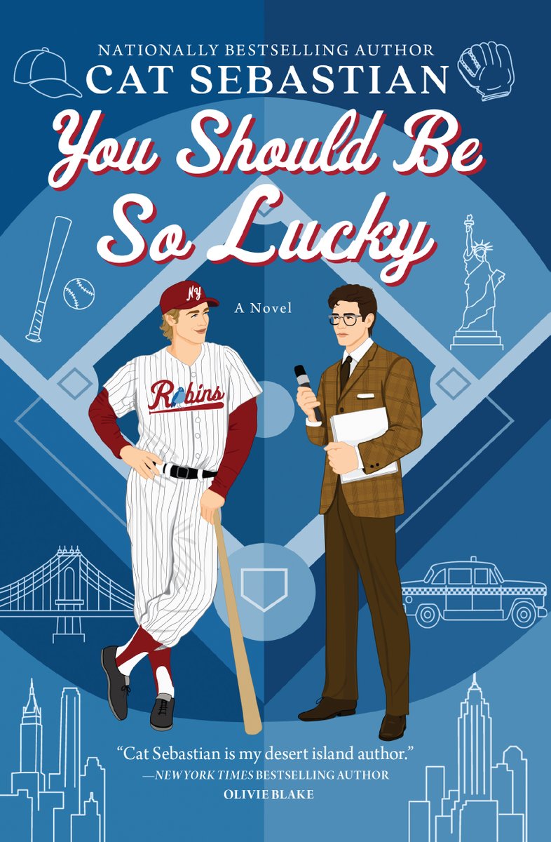 Out(!) tomorrow from @CatSWrites via @avonbooks comes another 4.5* treat: YOU SHOULD BE SO LUCKY! and so he should...and, as always, what fun getting him there says my #BookRecommendation: expendablemudge.blogspot.com/2024/05/you-sh…