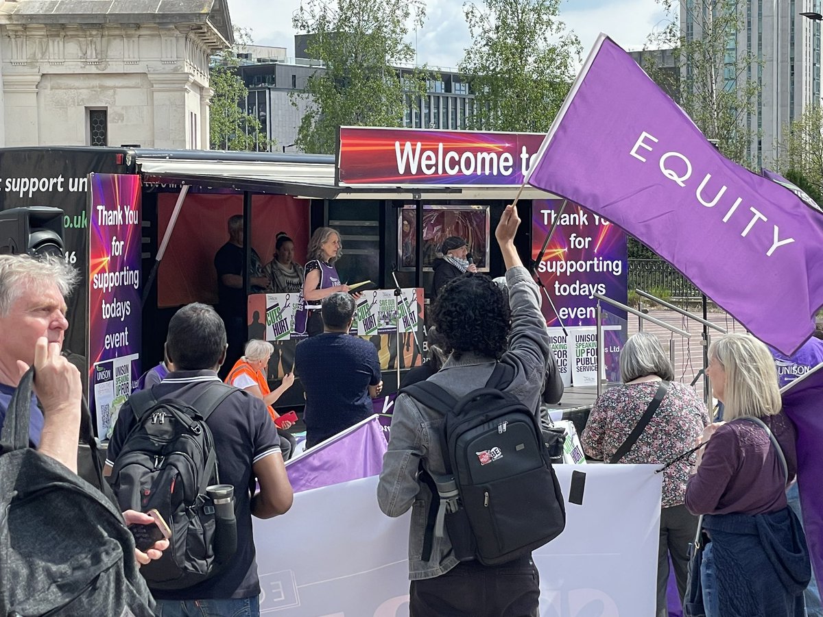 Birmingham turning out today to demand an end to the cuts which will have such a devastating impact over the next year. A real determination to save vital services in the city, including SEND provision, libraries & arts & culture resources. #MayDayMayDay #SaveOurServices ✊