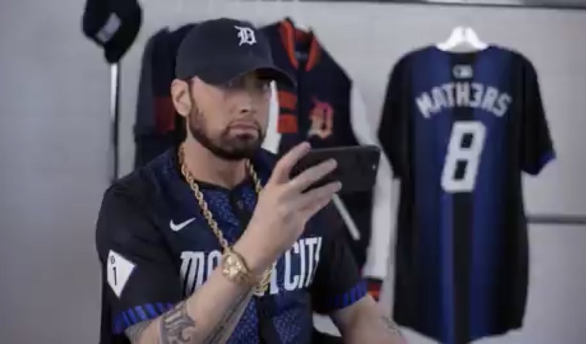 Eminem is part of the Detroit Tigers City Connect jersey reveal