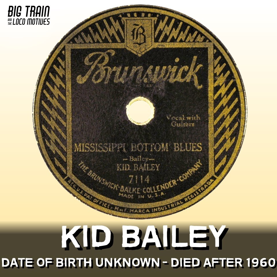 HEY LOCO FANS - Time for a Mississippi Ghost story. This one is about the Delta bluesman Kid Bailey. We don't know his date of birth and its believed he died sometime after 1960.  #Blues #BluesMusic #BluesSongs #BigTrainBlues #BluesHistory #Delta #DeltaBlues #MississippiDelta