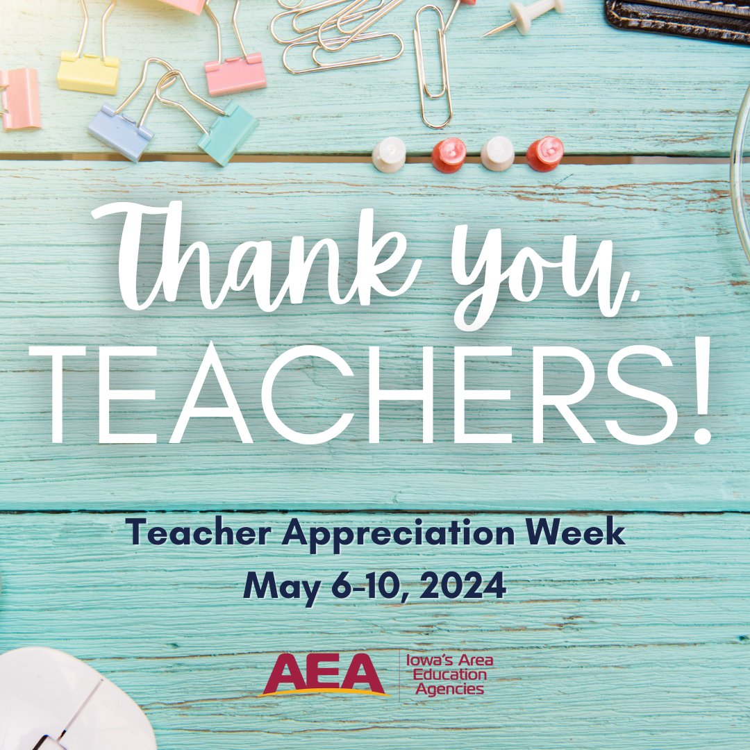 'To teach is to touch a life forever!' It's National Teacher Appreciation Week #ThankATeacher #iaedchat