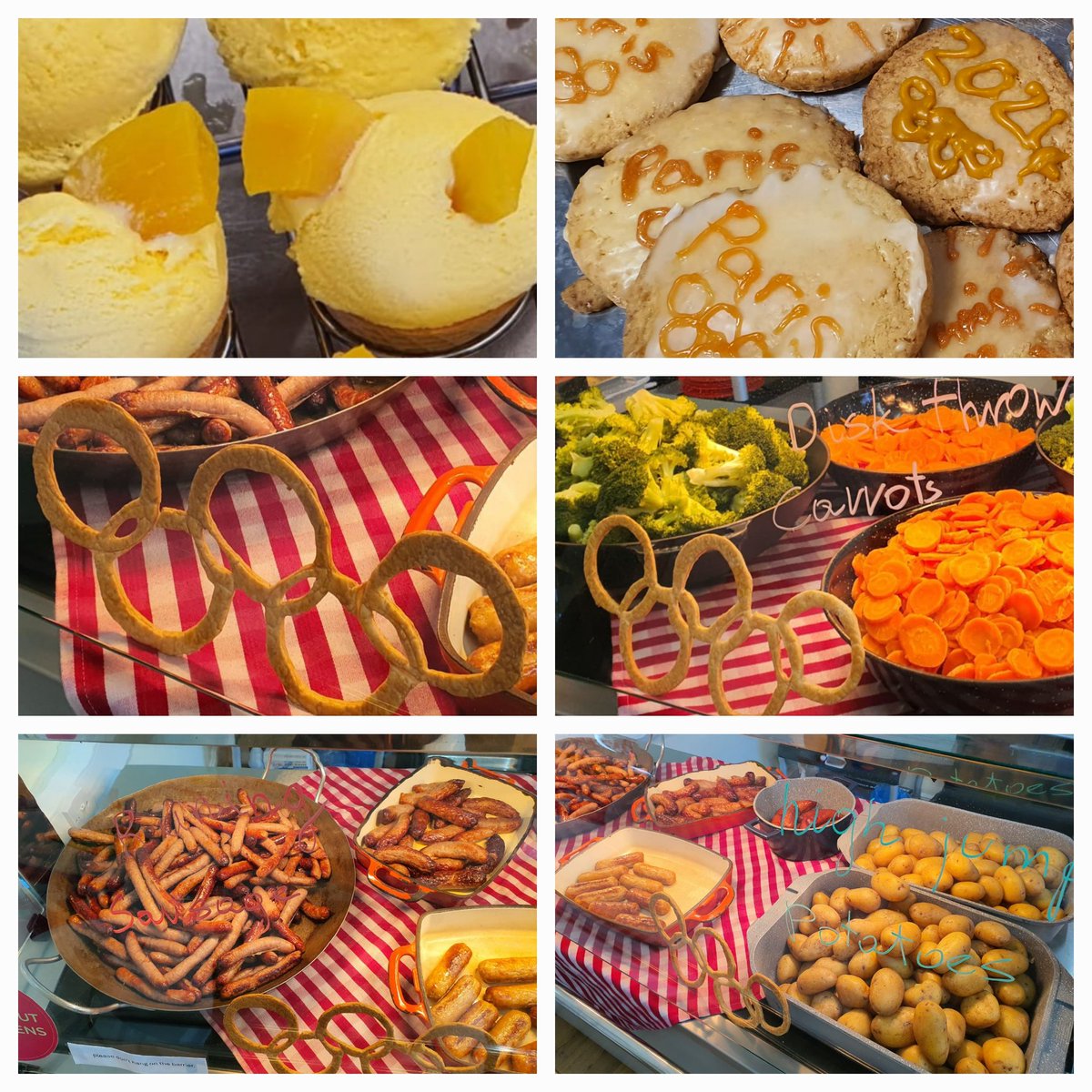 Todays lunch @Greshams_School pre prep a olympic theme lunch included ice cream touches and gold medal cookies @SarahHollyJJJ @Greshamshead @HolroydHowe @HowsonHelen