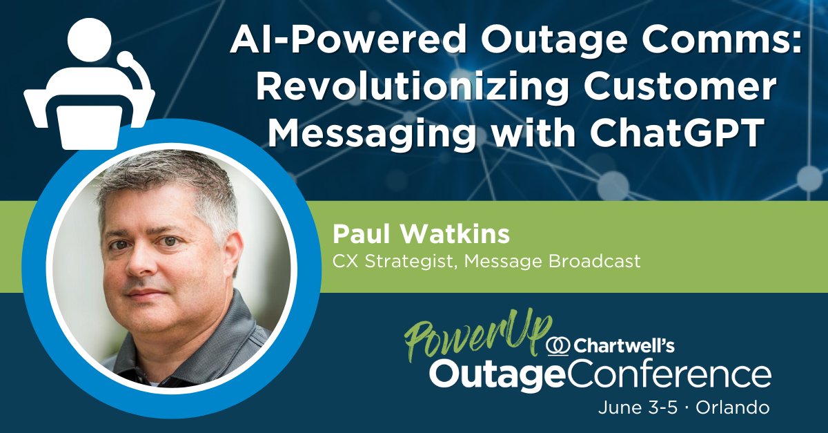 At #PowerUp24 this June: Explore the integration of ChatGPT as an #AI assistant to quickly develop on-brand and compelling voice, SMS, email, and social media #messaging before and during outage events.
Read all session highlights: ow.ly/fKHv50R4Ayx