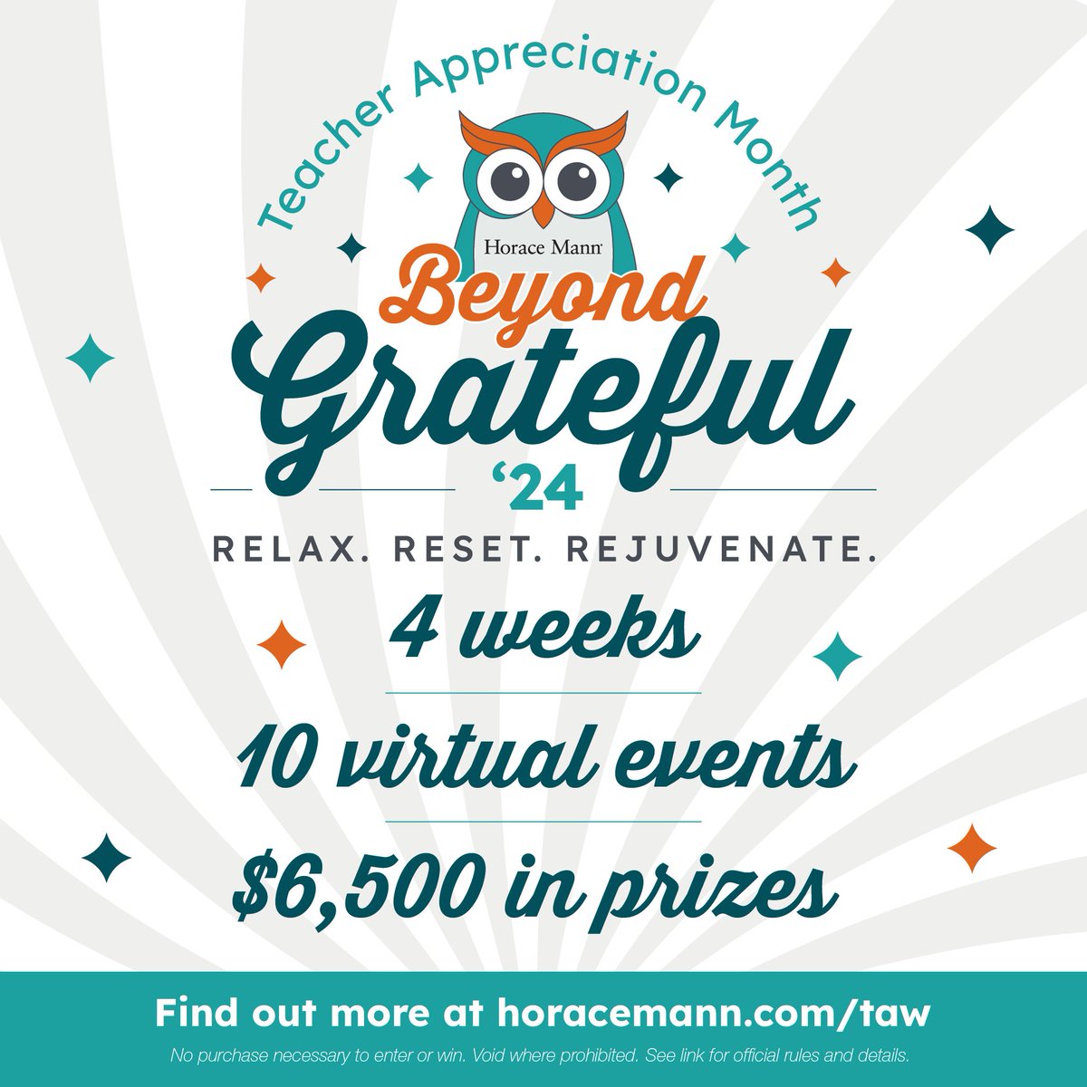 Long-time supporter @HoraceMannInsurance has turned #TeacherAppreciationWeek into a month-long celebration for anyone in the field of education! They're hosting free virtual events. Find out more and enter their giveaway here bit.ly/3QwI1kV