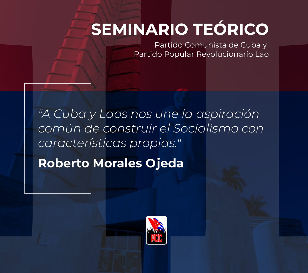 En su discurso inaugural @DrRobertoMOjeda abordó la importancia de este ll Seminario Teórico entre ambos Partidos y el papel del Socialismo para preservar la soberanía y contribuir al desarrollo.