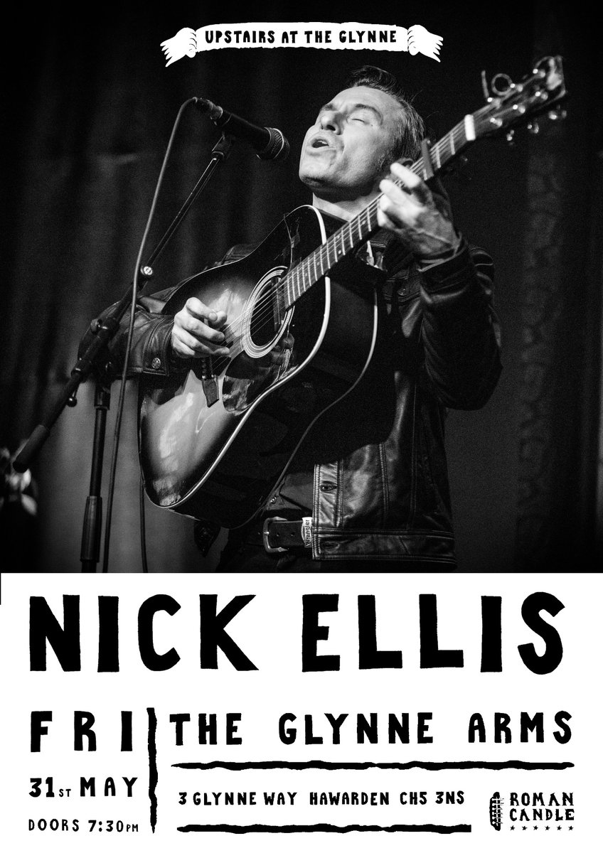 GIG: Hawarden 🏴󠁧󠁢󠁷󠁬󠁳󠁿 Friday 31st May 2024 Upstairs @TheGlynneArms 7.30pm Presented by @RC_Promotions FREE ENTRY - spaces are limited - please register to get your free tickets by booking below. TIX: hawardenestate.co.uk/events/upstair… •
