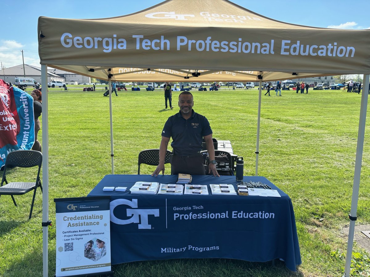 Ken Harrison, Assistant Director for Business Operations for GTPE Military Programs, recently attended The Fort Knox Education and Credentialing Extravaganza! To learn more about all of our opportunities, visit pe.gatech.edu/savannah/milit….