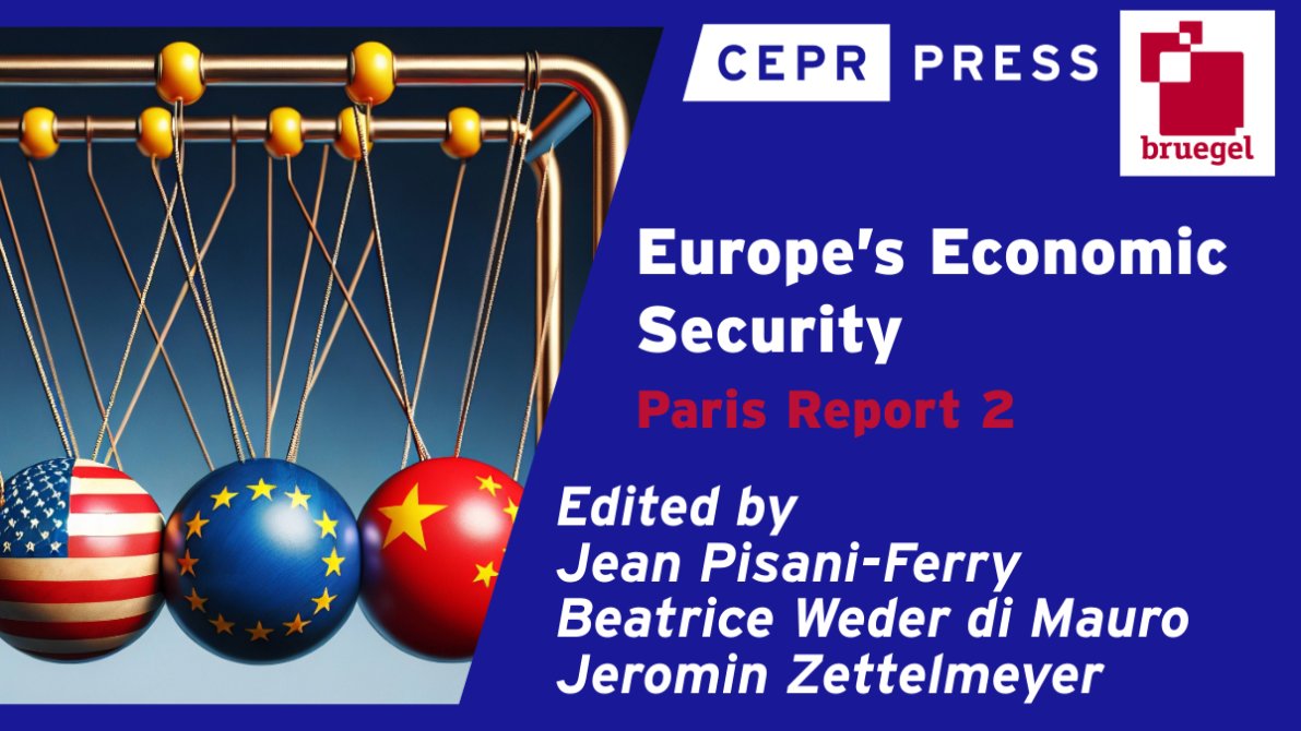 The second #ParisReport examines where #Europe is vulnerable and where and how it should de-risk. @pisaniferry @sciencespo @Bruegel_org @PIIE @EUI_EU, @bweder @cepr_org @GVAGrad, @jzettelmeyer @Bruegel_org ow.ly/232s50Rx8JI