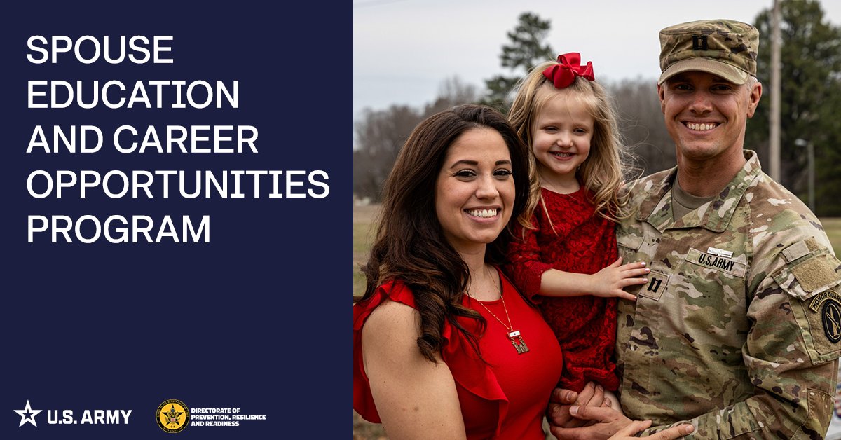 The Spouse Education and Career Opportunities Program provides comprehensive resources, including career exploration, education, training, licensing and career connections. Discover more 👉: armyresilience.army.mil/ard/spouse-emp…