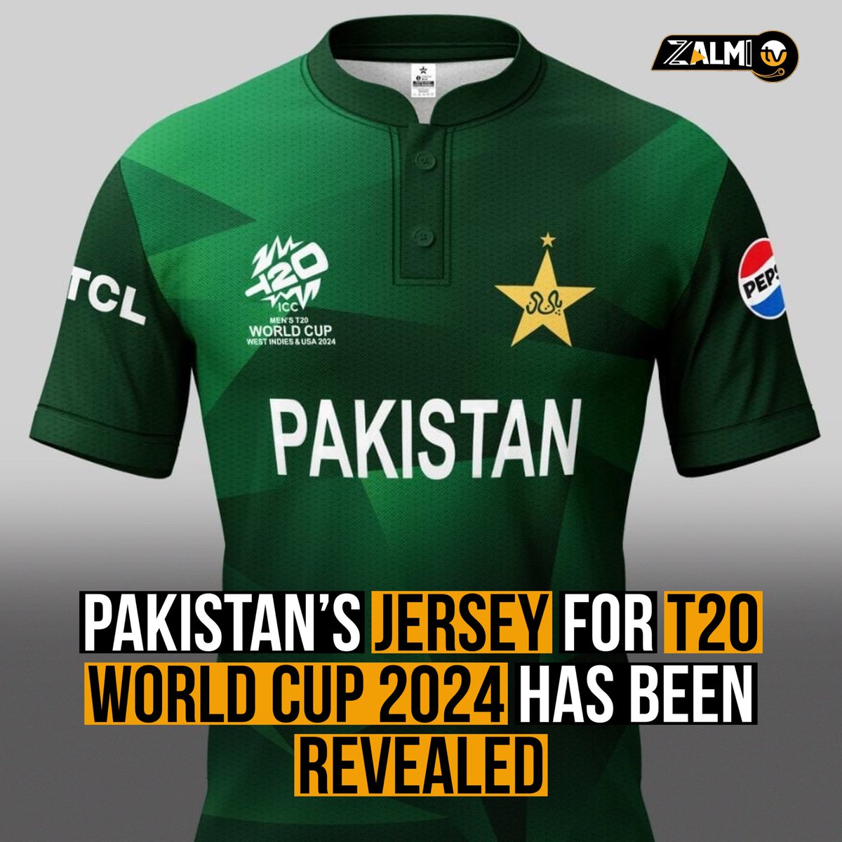 Pakistan’s jersey for T20 World Cup 2024 looks 🔥 #PakistanCricket #T20WorldCup2024 #ZalmiTV