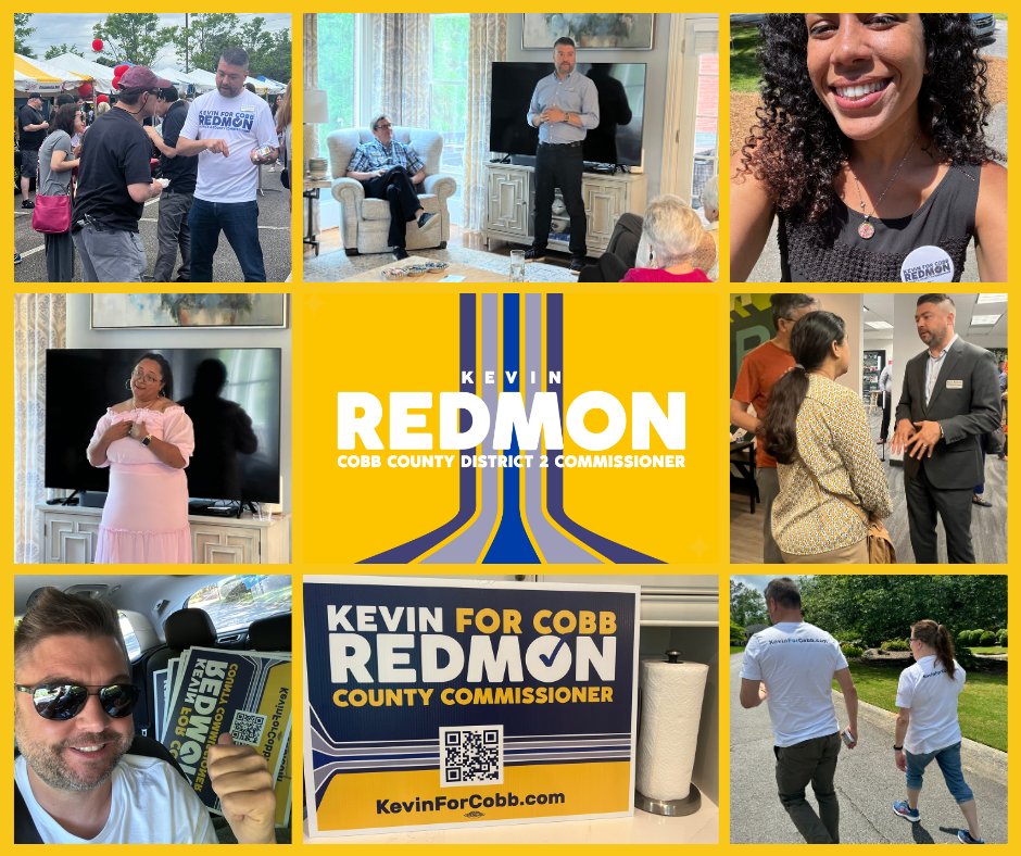What a weekend! Taste of East Cobb, Voices of Muslims Town Hall, canvassing, sign deliveries, 1:1 coffees, neighborhood meet &amp; greets, and plenty of calls. I'm overwhelmed by the support of our amazing district. This is for all of us! We have a future to build. #KevinForCobb
