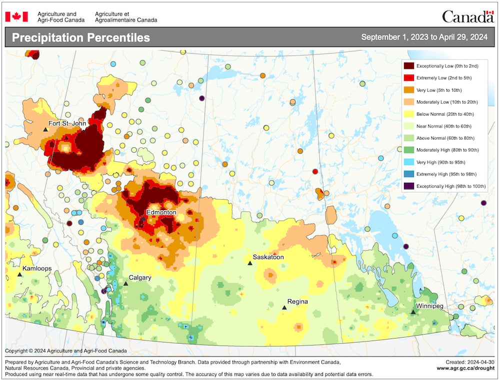 Our most-read story over the weekend: Recent precipitation welcome, but more needed. albertafarmexpress.ca/news/recent-pr…