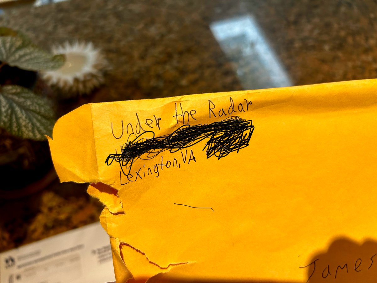 Shout out to Under the Radar and Mark Moody for including Velocity Girl in the big 90s issue. It's a double cover scenario w/ Thurston Moore on one side and The Cardigans on the other. Double shout out to UtR for keeping it real with hand written addresses. @Under_Radar_Mag