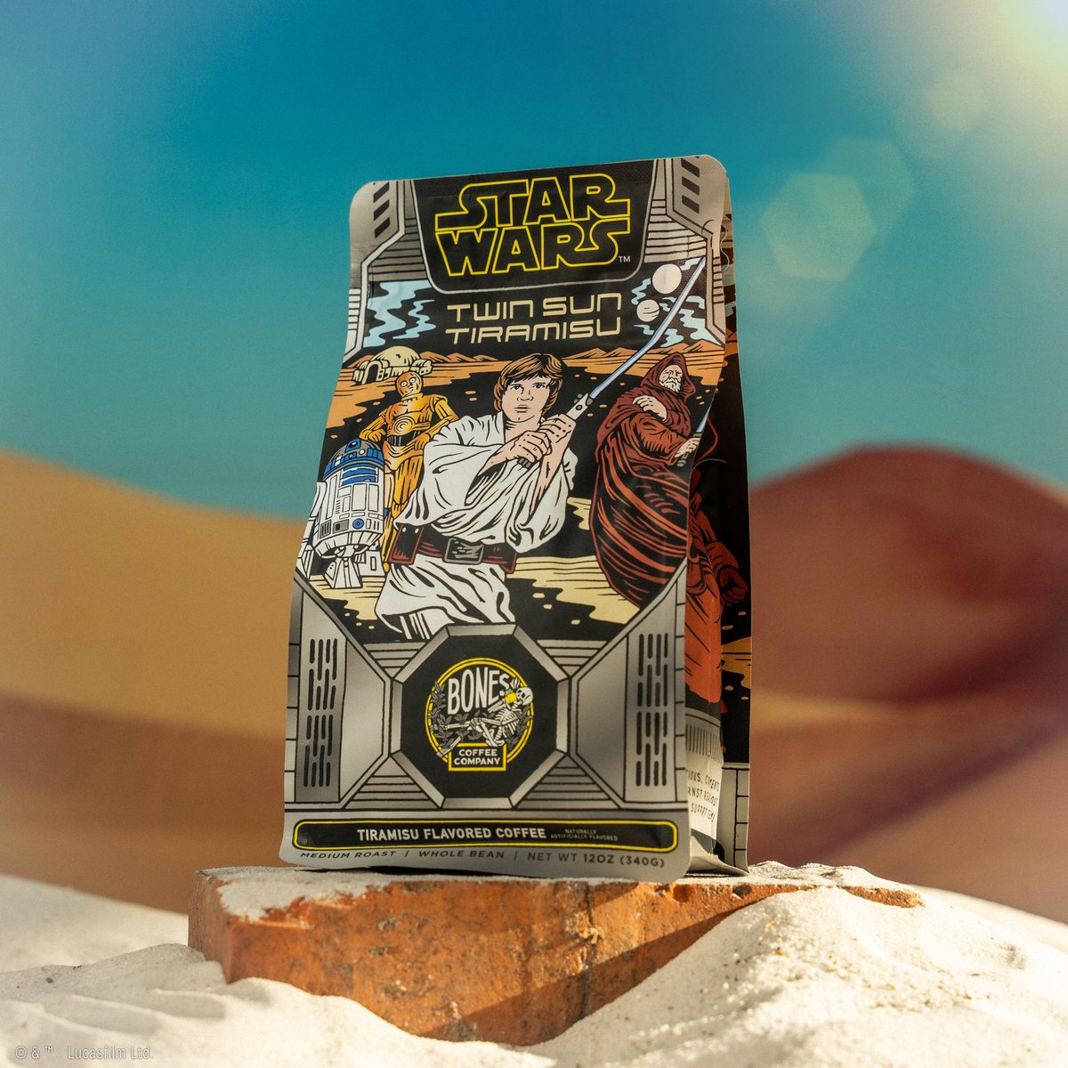 Awaken your taste buds with Twin Sun Tiramisu! ⭐☕ STAR WARS™ inspired coffee fused with rich flavors of mascarpone and cocoa! #StarWars *only available in the U.S., Puerto Rico, & Guam