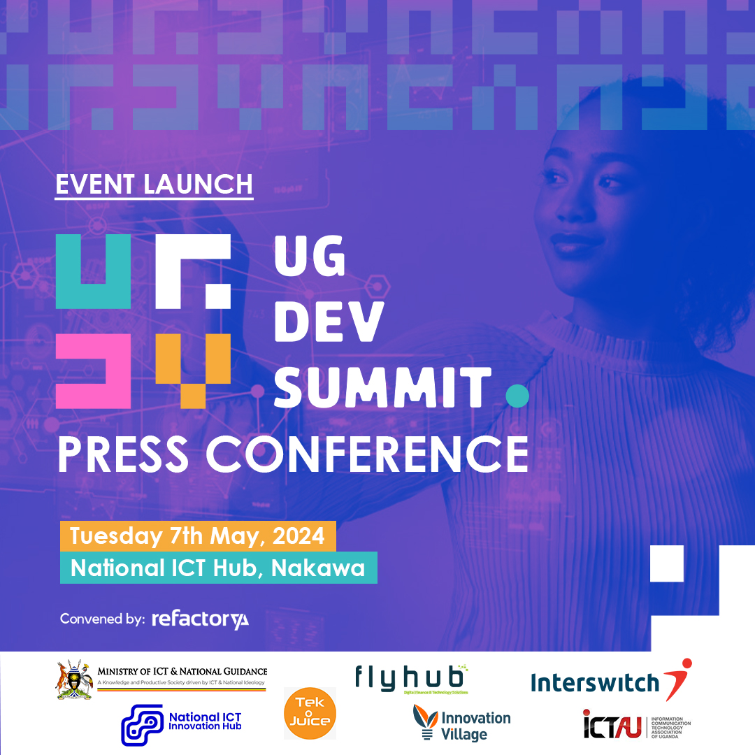 Get ready to ignite your passion for #tech!
Tomorrow marks the Official Launch of the #UGDevSummit at our press event. Brace yourself for an electrifying journey to #Engage, #Learn, and #Connect.
Visit ugdevsummit.io
Positioning Uganda’s Tech Talent for #DigitalEconomy