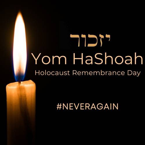 Today, on Yom HaShoah, we remember and honor the six million plus killed in the Holocaust, simply because they were Jewish. #NeverAgain