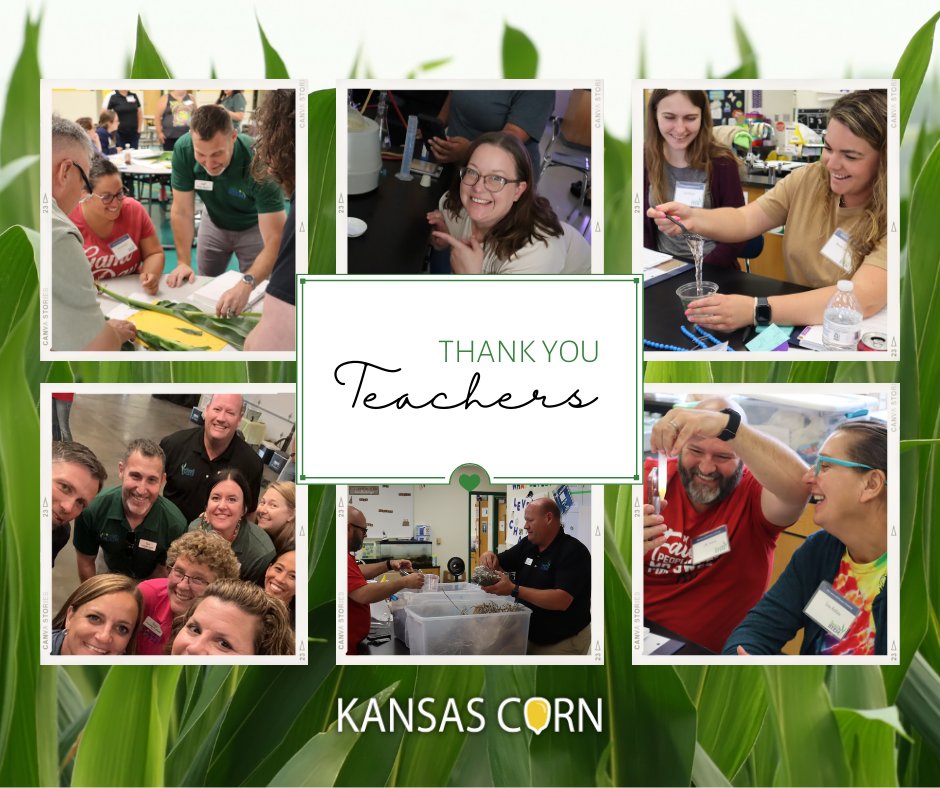 Happy Teacher Appreciation Week! Special thank you to all the teachers who share the corn industry with their students through Kansas Corn STEM resources. #thankyou #ksteachers #kscorn #STEM #education