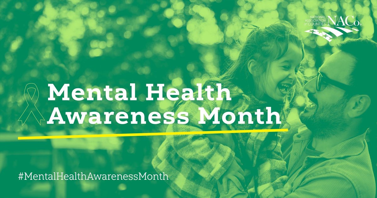 Now more than ever, we need to act to address the mental health crisis in the U.S., as one in four adults experience a mental illness. Throughout May, join us in participating in #MentalHealthAwarenessMonth and #SupportCountyMentalHealth: naco.org/resources/ment…