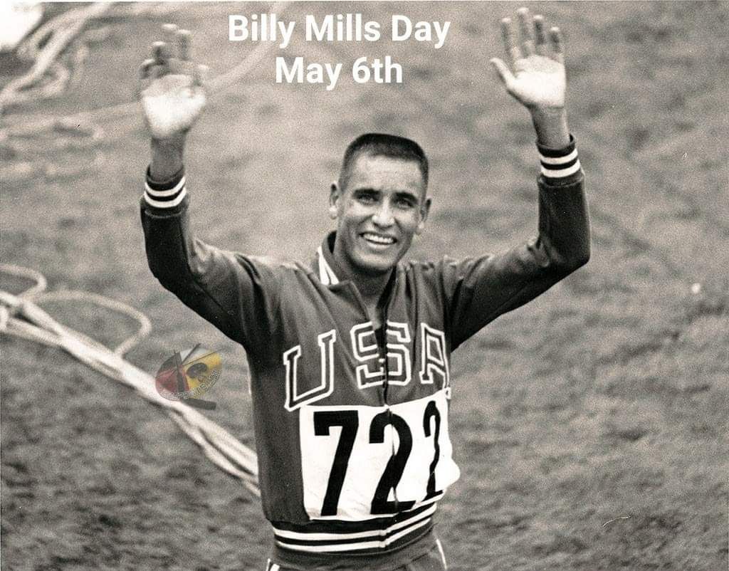 On this day, in 1966, May 6th was declared 'Billy Mills Day' by the California state legislature. Mills had won the Gold medal in the 10,000 meter race at the 1964 Olympics in Tokyo. #NativeAthlete #Oglala #Lakota #Olympian #10K #BillyMillsDay 🏅